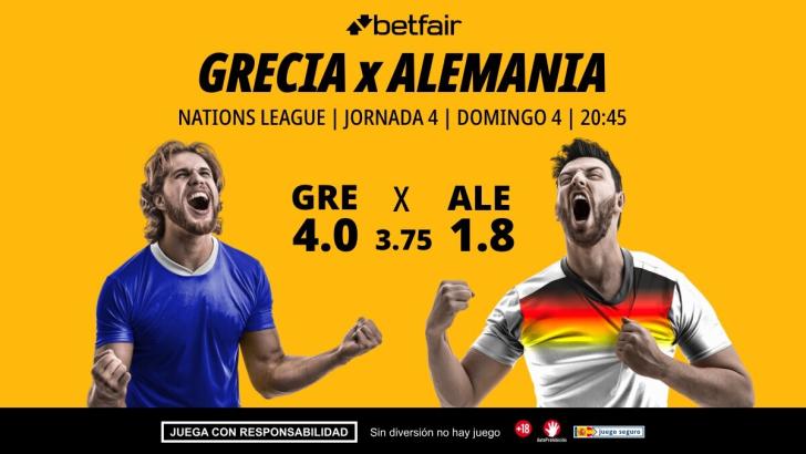 Grecia - Alemania: alineaciones, horario, dónde ver, pronósticos y estadísticas